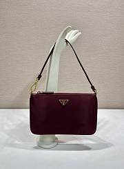 Prada Re-Nylon Burgundy Pouch 24.5x14.5cm - 1