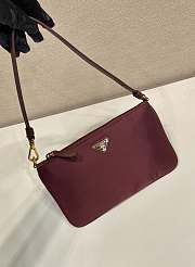 Prada Re-Nylon Burgundy Pouch 24.5x14.5cm - 2