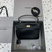 Balenciaga Rodeo Handbag Mini Black Calfskin Gold 22.8x9.9x8.3cm - 1