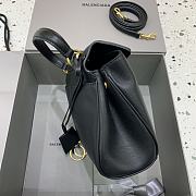 Balenciaga Rodeo Handbag Mini Black Calfskin Gold 22.8x9.9x8.3cm - 6
