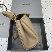 Balenciaga Rodeo Handbag Mini Beige Calfskin Gold 22.8x9.9x8.3cm - 6