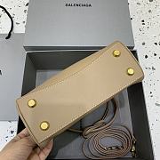 Balenciaga Rodeo Handbag Mini Beige Calfskin Gold 22.8x9.9x8.3cm - 4