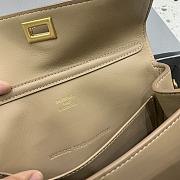 Balenciaga Rodeo Handbag Mini Beige Calfskin Gold 22.8x9.9x8.3cm - 3