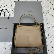 Balenciaga Rodeo Handbag Mini Beige Calfskin Gold 22.8x9.9x8.3cm - 2