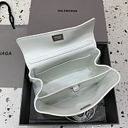 Balenciaga Rodeo Handbag Mini White Calfskin Silver 22.8x9.9x8.3cm - 6