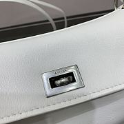 Balenciaga Rodeo Handbag Mini White Calfskin Silver 22.8x9.9x8.3cm - 3