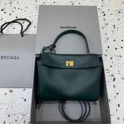 Balenciaga Rodeo Handbag Mini Green Calfskin Gold 22.8x9.9x8.3cm - 1