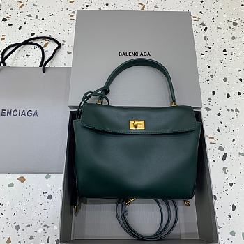 Balenciaga Rodeo Handbag Mini Green Calfskin Gold 22.8x9.9x8.3cm