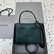 Balenciaga Rodeo Handbag Mini Green Calfskin Gold 22.8x9.9x8.3cm - 5
