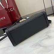 Gucci Padlock Medium Top Handle Black Bag 25.5x17.5x10cm - 6