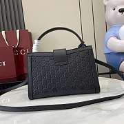 Gucci Padlock Medium Top Handle Black Bag 25.5x17.5x10cm - 5