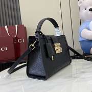 Gucci Padlock Medium Top Handle Black Bag 25.5x17.5x10cm - 4