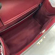 Gucci Padlock Medium Top Handle Red Bag 25.5x17.5x10cm - 2