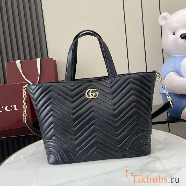 Gucci Medium Betty Shopper Black 28x24x16cm - 1