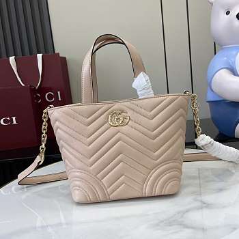 Gucci Small Betty Light Pink Tote Bag 18x18x12.5cm