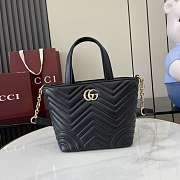 Gucci Small Betty Black Tote Bag 18x18x12.5cm - 1