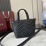 Gucci Small Betty Black Tote Bag 18x18x12.5cm - 5