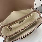Gucci Horsebit 1955 Soft Medium Shoulder Bag Taupe 26x17.5x10cm - 2