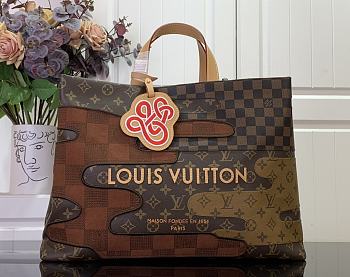 Louis Vuitton LV Shopper Tote MM Brown 40x32x16cm