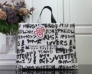Louis Vuitton LV Shopper Tote MM White 40x32x16cm - 1