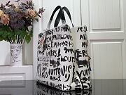 Louis Vuitton LV Shopper Tote MM White 40x32x16cm - 2