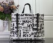 Louis Vuitton LV Shopper Tote MM White 40x32x16cm - 4