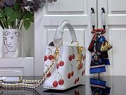Louis Vuitton LV Mini Capucines White Cherry 21x8x13.6cm - 2