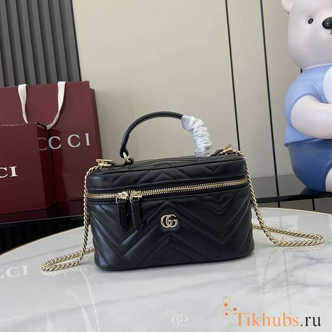Gucci Marmont Vanity Case Black 19x11.5x9cm - 1