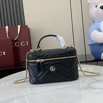 Gucci Marmont Vanity Case Black 19x11.5x9cm