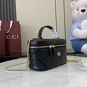 Gucci Marmont Vanity Case Black 19x11.5x9cm - 5