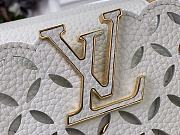 Louis Vuitton LV Mini Capucines White Lily 21x14x8cm - 4