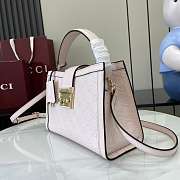 Gucci Padlock Medium Top Handle Light Pink Bag 25.5x17.5x10cm - 6