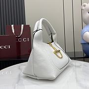 Gucci Softbit Medium Top Handle Bag White 27.5x21x16cm - 6