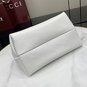 Gucci Softbit Medium Top Handle Bag White 27.5x21x16cm - 5