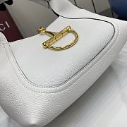 Gucci Softbit Medium Top Handle Bag White 27.5x21x16cm - 2