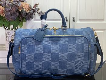 Louis Vuitton LV Keepall Cargo 50 Denim Blue 52x23x29cm