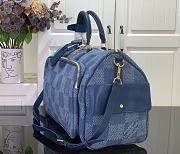 Louis Vuitton LV Keepall Cargo 50 Denim Blue 52x23x29cm - 6