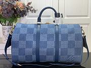 Louis Vuitton LV Keepall Cargo 50 Denim Blue 52x23x29cm - 3