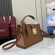 Gucci Padlock Medium Top Handle Brown 25.5x17.5x10cm - 2