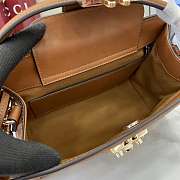 Gucci Padlock Medium Top Handle Brown 25.5x17.5x10cm - 5