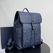 Dior Daily Backpack with Flap Navy Blue 40.5x30.5x15.5cm - 3