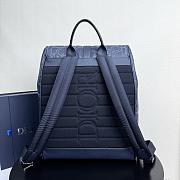 Dior Daily Backpack with Flap Navy Blue 40.5x30.5x15.5cm - 2