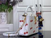 Louis Vuitton LV x TM Capucines BB White Cherry 27x17.3x9cm - 4