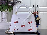 Louis Vuitton LV x TM Capucines BB White Cherry 27x17.3x9cm - 3
