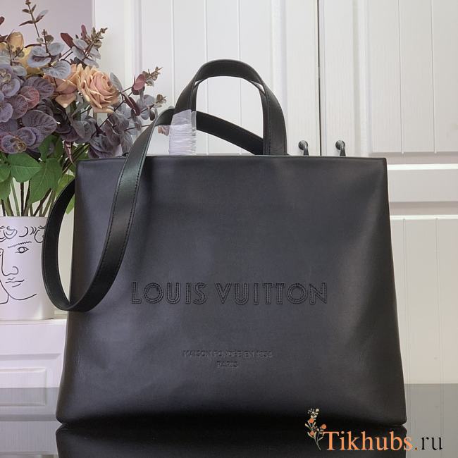 Louis Vuitton LV Shopper Tote MM Black 40x32x16cm - 1