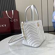 Gucci Small Betty White Tote Bag 18x18x12.5cm - 2