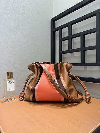 Loewe Medium Flamenco Clutch Landscape Pink Calfskin 30x10.5x24.5cm