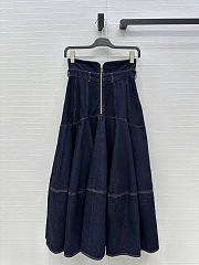 Zimmermann Hypnotic Denim Midi Skirt - 4