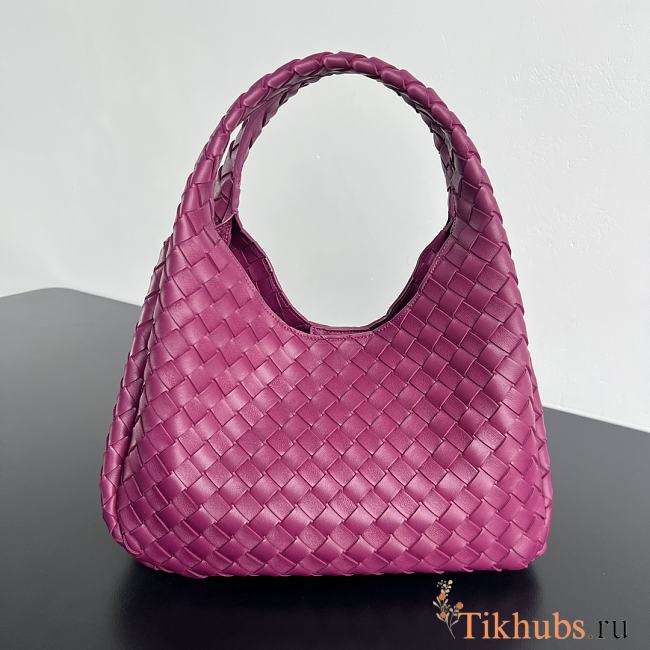 Bottega Veneta Campana Bag Purple 33x20x16.5cm - 1