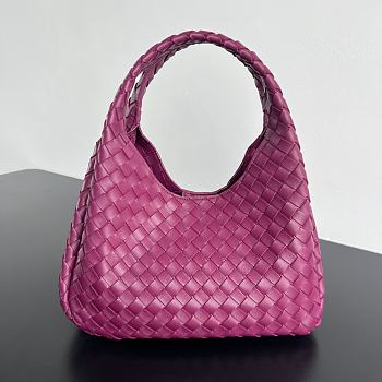 Bottega Veneta Campana Bag Purple 33x20x16.5cm